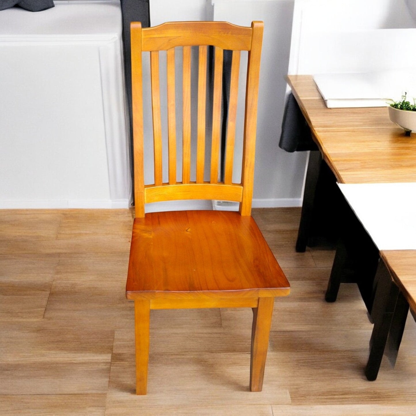 Pine Wooden Dining Chair (Singular)